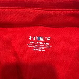 Under Armour Red Men's Polo Shirt Red Sox